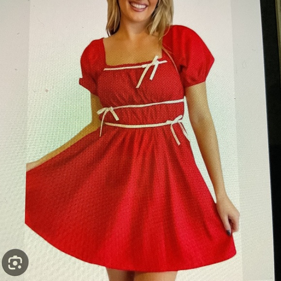Day + Moon Dresses & Skirts - NWT day+moon Hot Streak Mini Dress In Red, Small